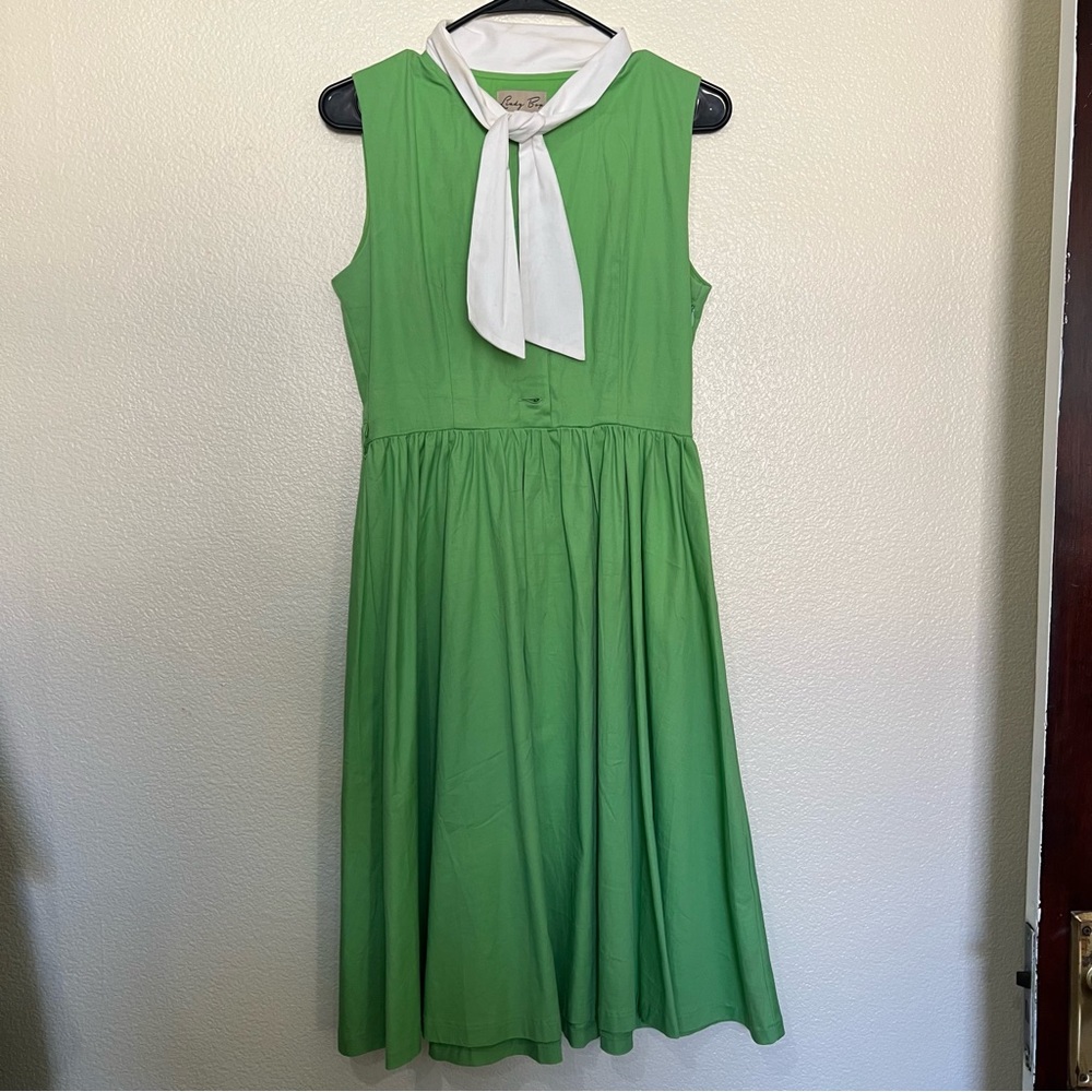 Lindy Bop 60s Inspired Jillian Dress with Neck Tie FINAL PRICE-MOVING SALE